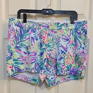 Colorful Women's Tropical Print Shorts
